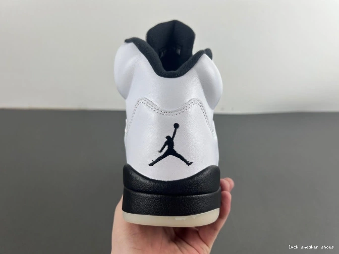Reps LUCY 5 AIR DD0587-110 'WHITE JORDAN RETRO BLACK' 0807